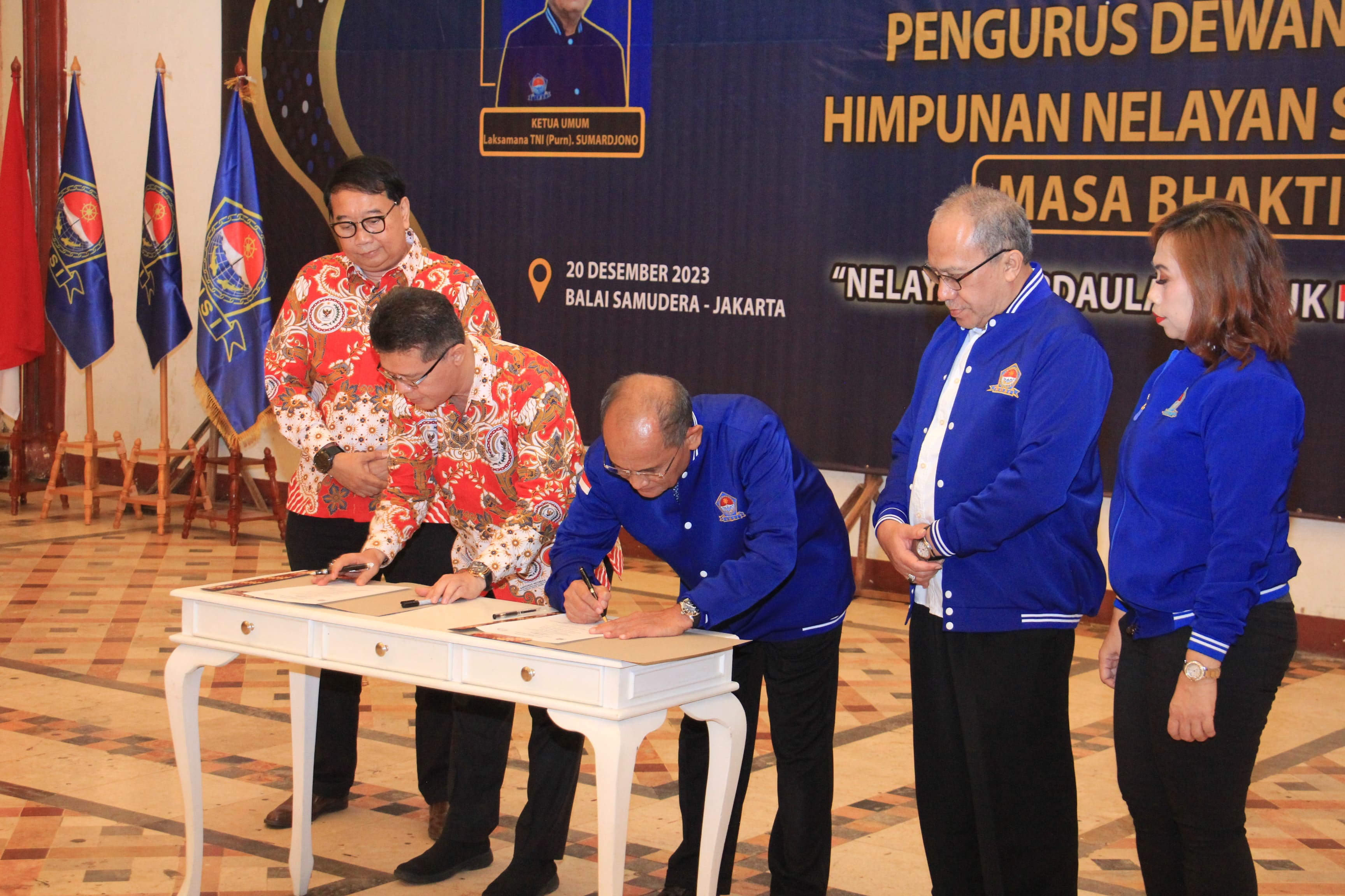 Laksamana TNI (Purn) Soemardjono terpilih sebagai Ketua Umum Himpunan Nelayan Seluruh Indonesia (HNS