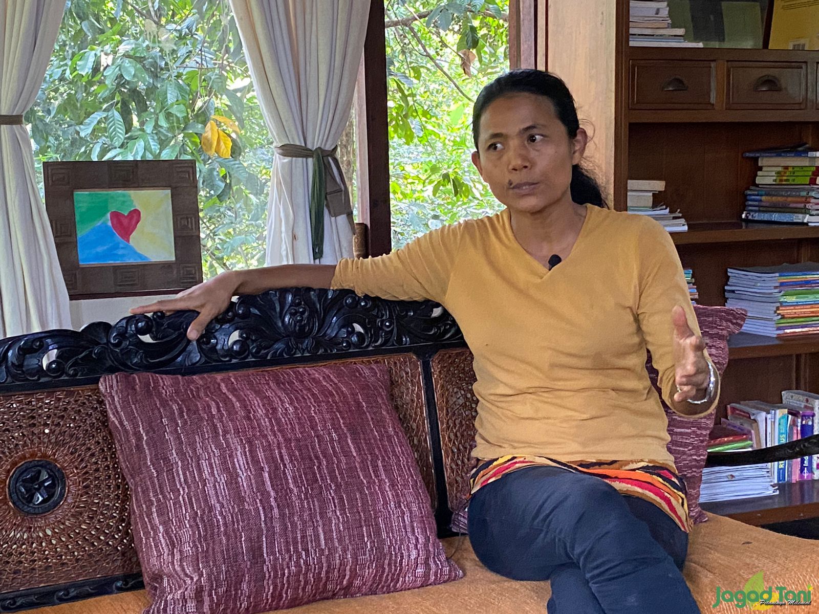 Danti Tarigan pemilik Kebun Mata Lima
