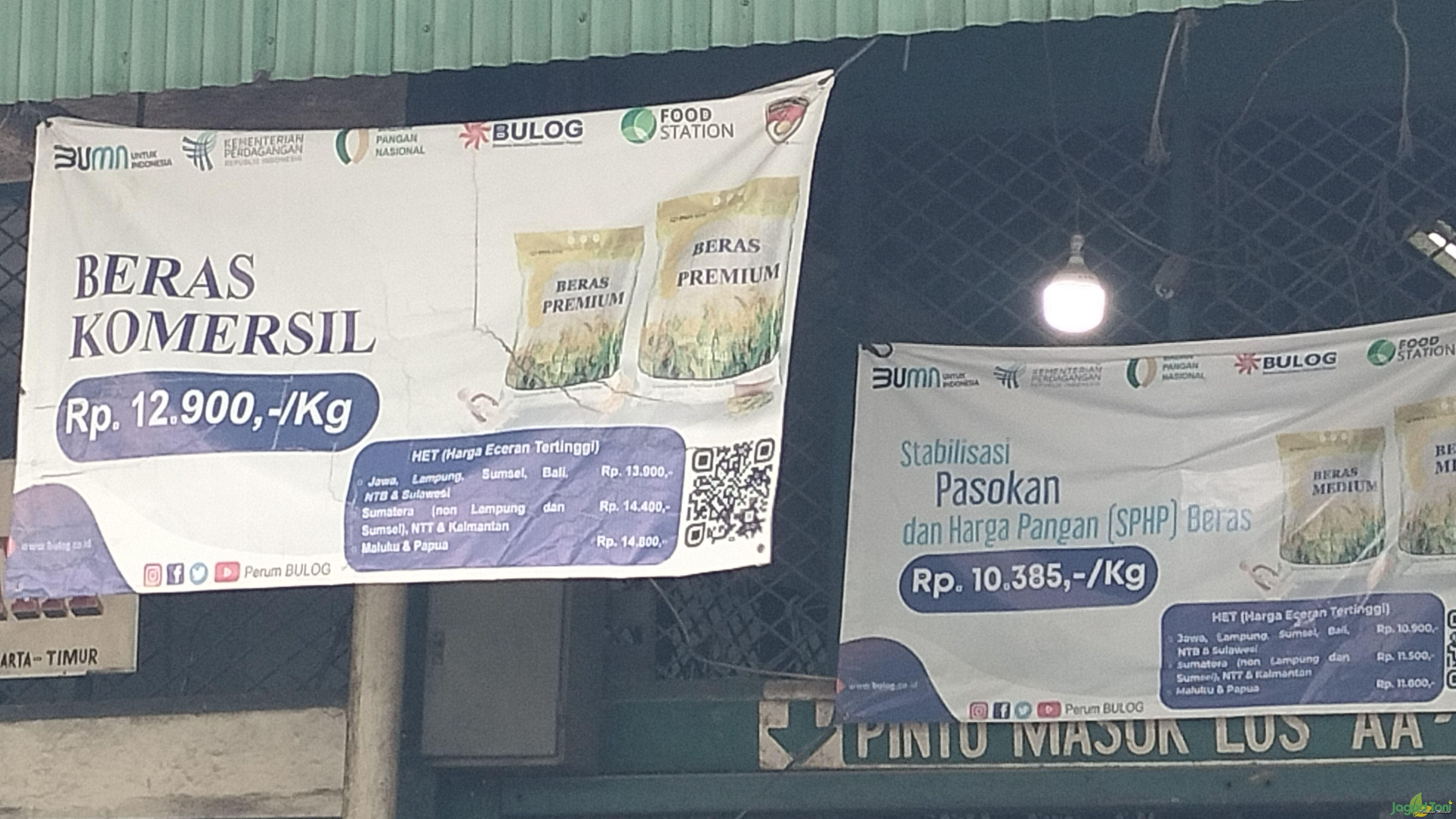 Harga Beras BULOG pasar Cipinang 