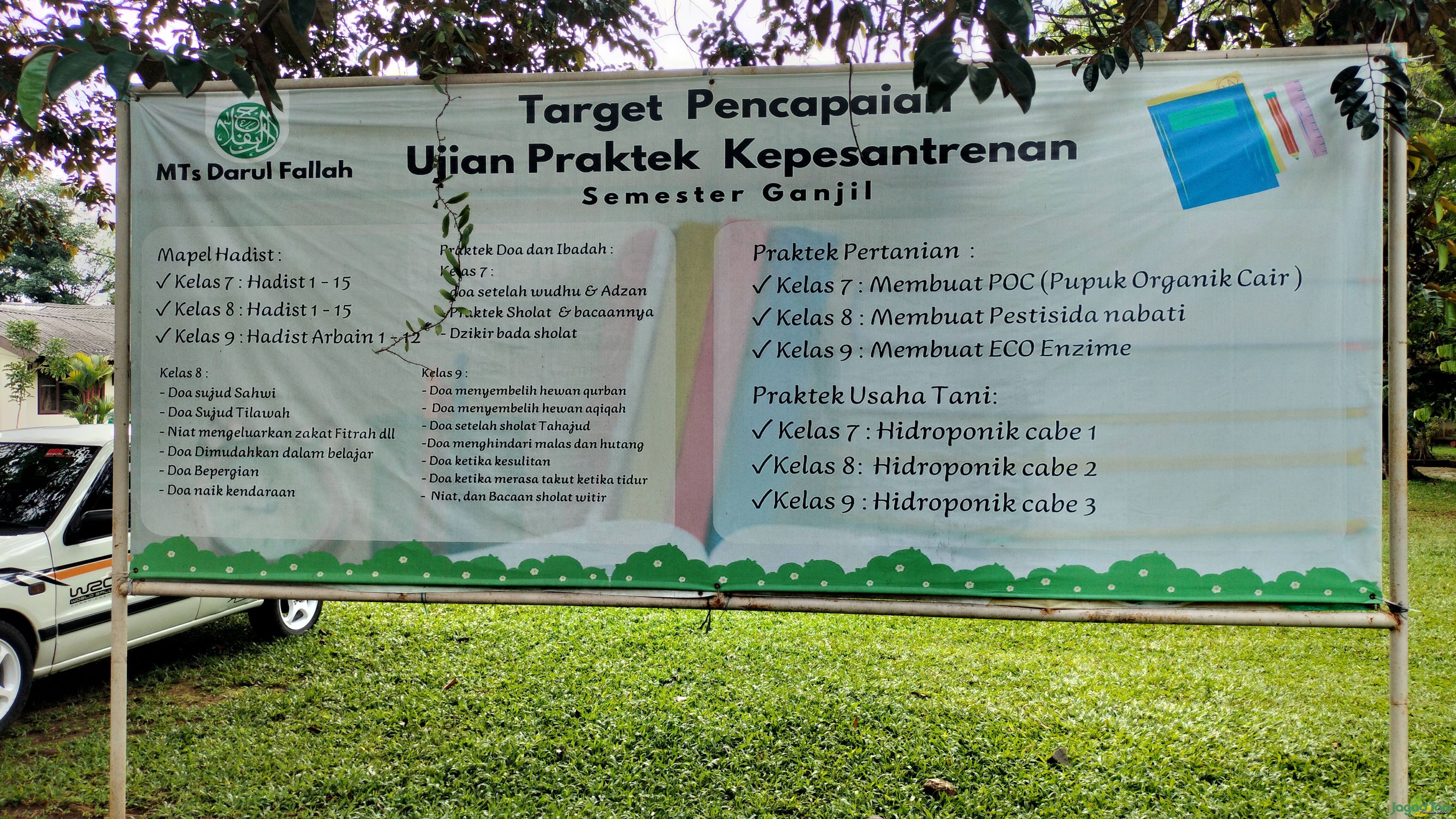 Target pencapaian pendidikan pada Pesantren Pertanian Darul Fallah 