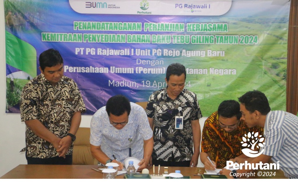 Dukung Swasembada Gula Nasional, Perhutani Gandeng PG Rajawali I dalam Penuhi Bahan Baku Tebu Giling