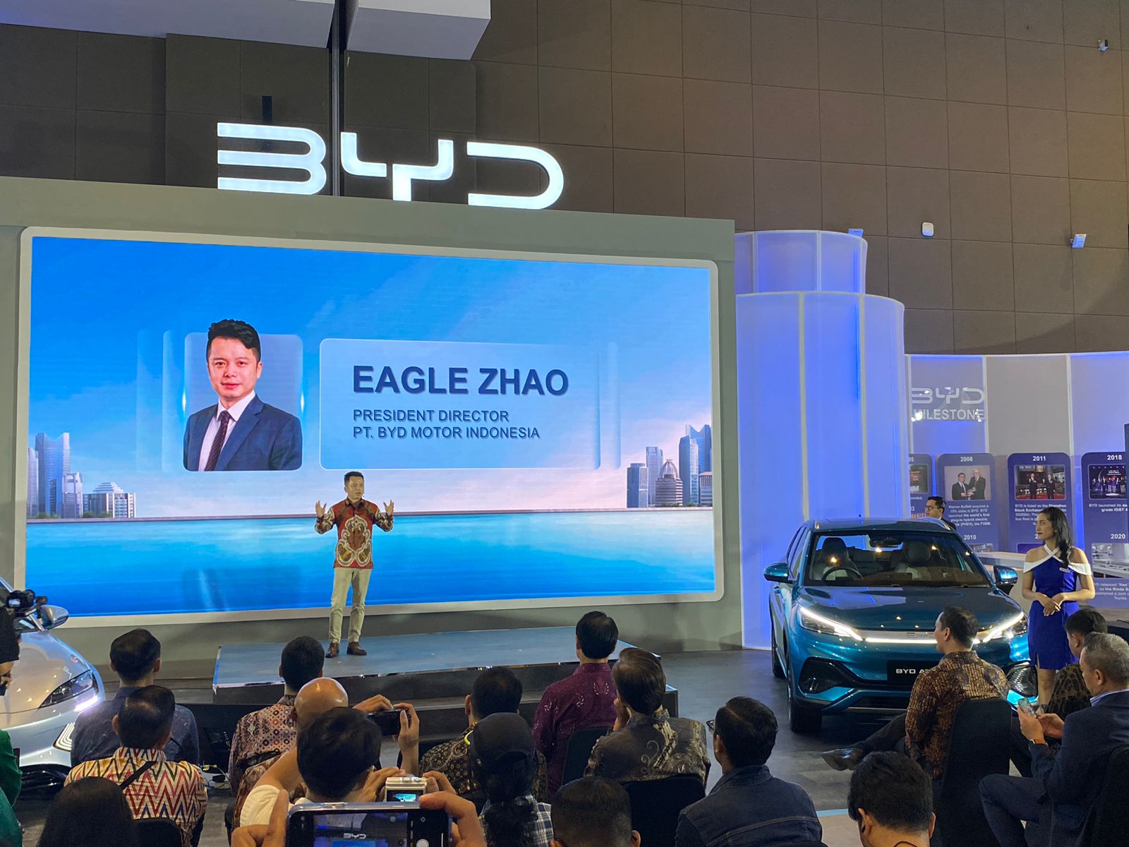 PT BYD Motor Indonesia (BYD) hadir dalam gelaran PEVS 2024